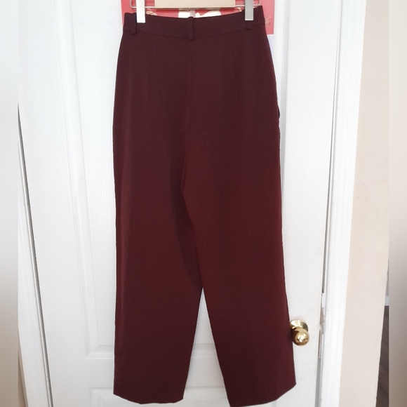 ALFRED SUNG Vintage Burgandy Pants - Picture 3 of 6